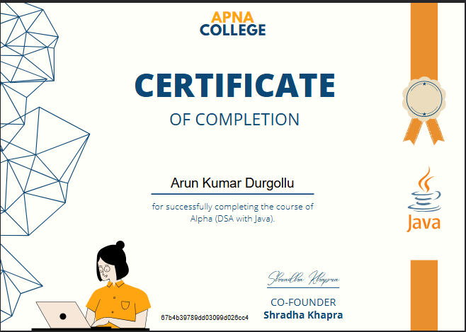 Alpha (DSA with Java) certificate